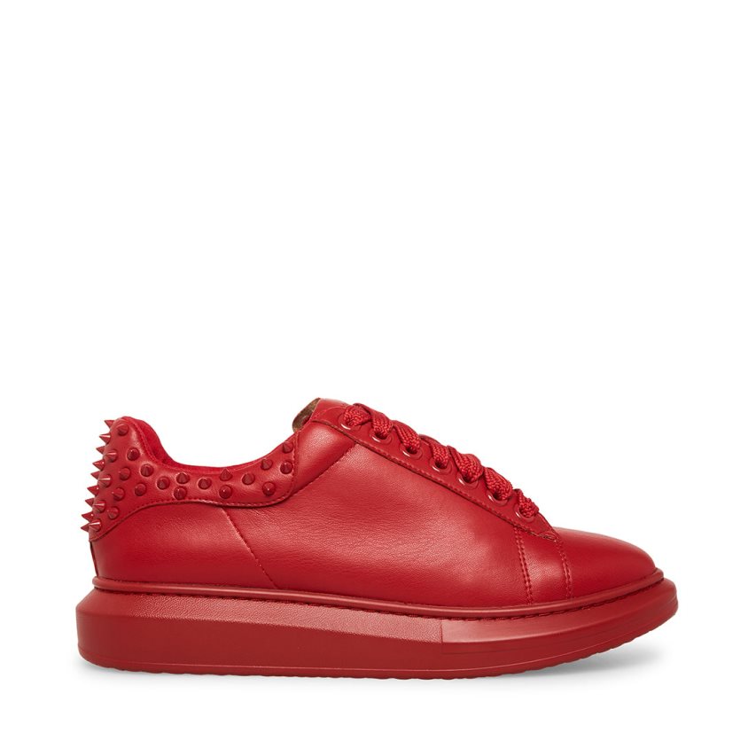 Red Steve Madden Frosting Men\'s Sneakers | PH 1892FBM